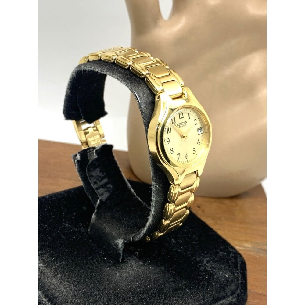 Citizen Womens Watch EU2252-56P Quartz Gold Dial Stainless Steel Petite 23mm - Picture 13 of 13